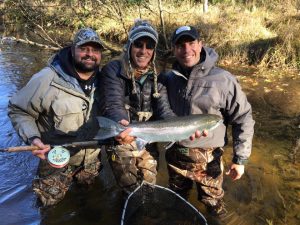 Contact Tilmann Outfitters for Salmon and Trout Sportfishing Charters in Manistee River and Lake Michigan, Lodging is available 231-510-9345